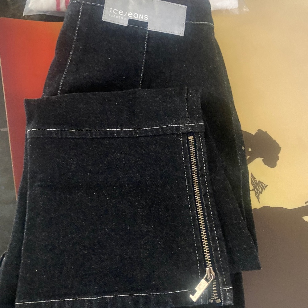 Ladies Iceberg Denim Tube&Capri Set Sz 38(US 26/S) - Picture 10 of 10